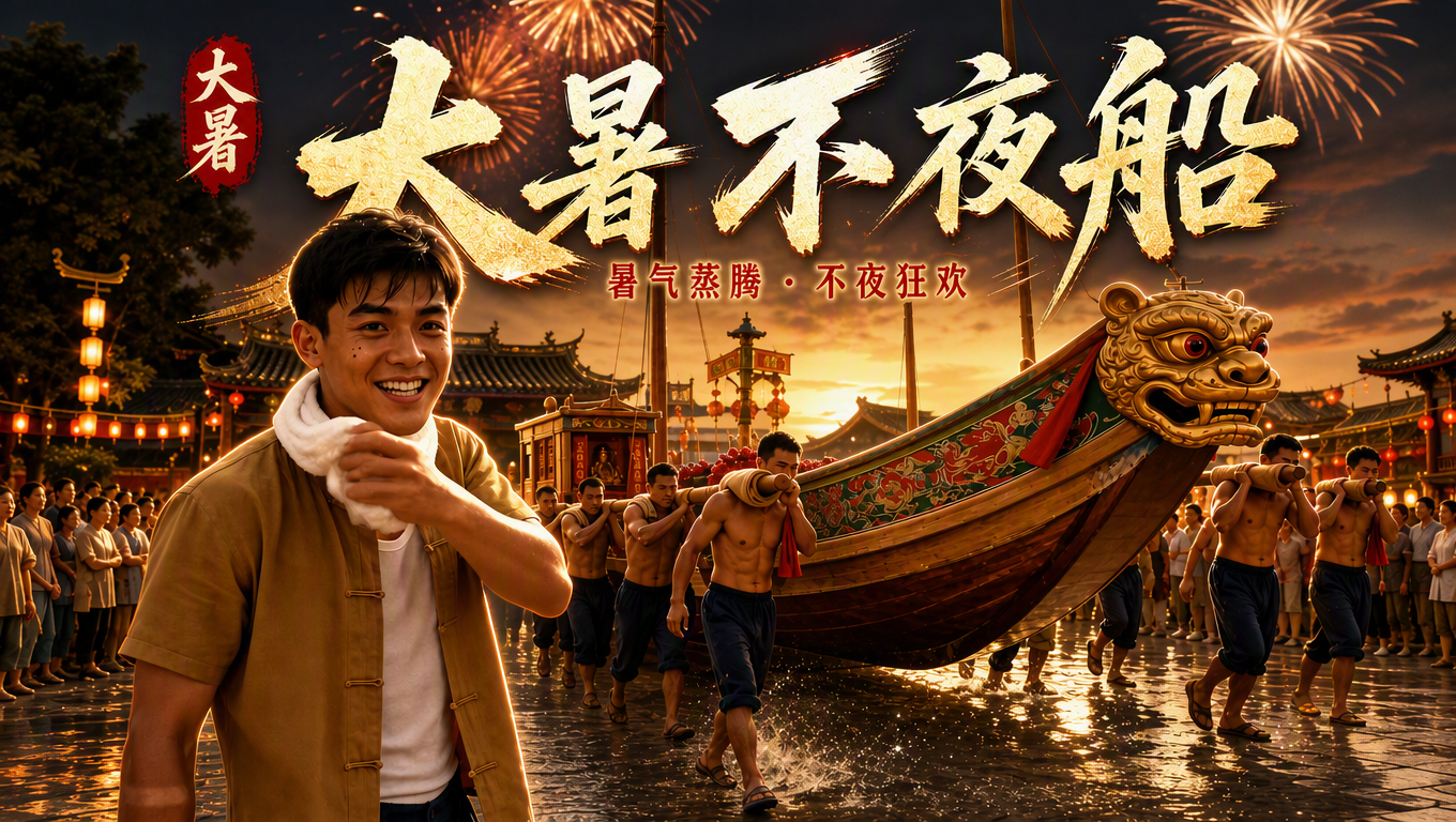 百年非遗大暑船燃向深海，一辈辈守着的，是刻进骨子里的平安